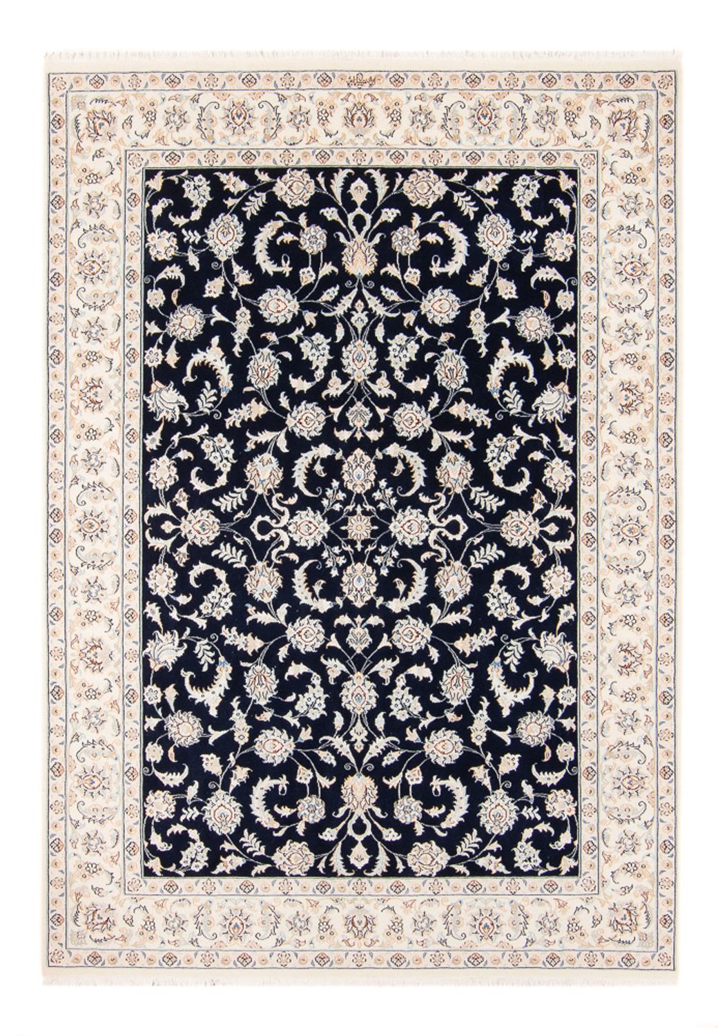 Perserteppich - Nain - 238 x 171 cm - dunkelblau