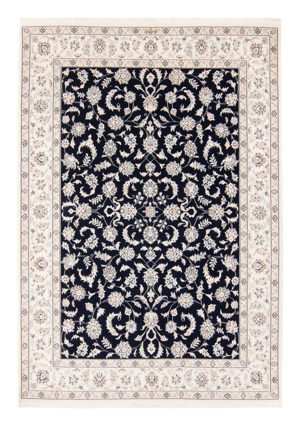 Perserteppich - Nain - 236 x 170 cm - dunkelblau