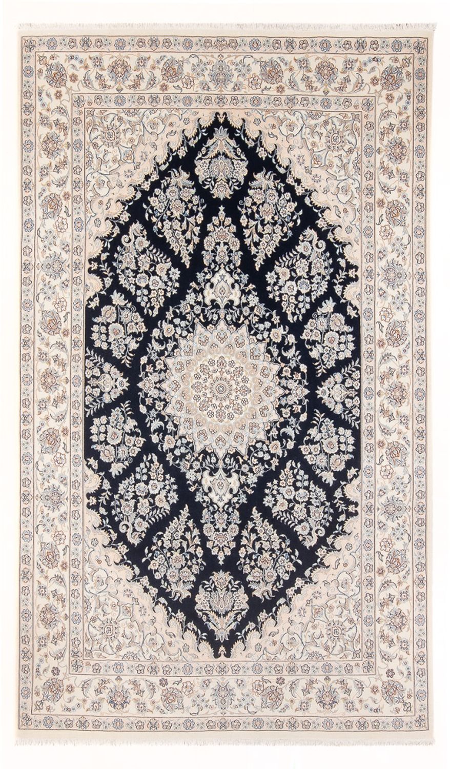 Perserteppich - Nain - Premium - 302 x 197 cm - dunkelblau