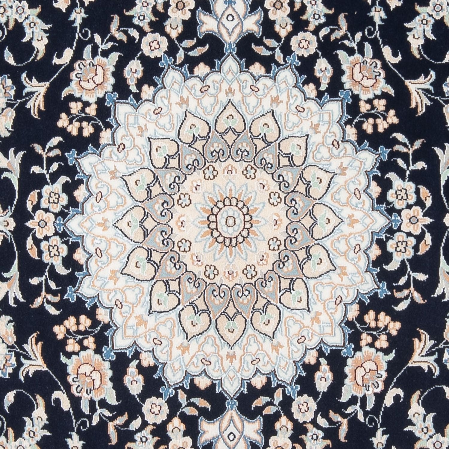 Perserteppich - Nain - Premium - 206 x 150 cm - dunkelblau