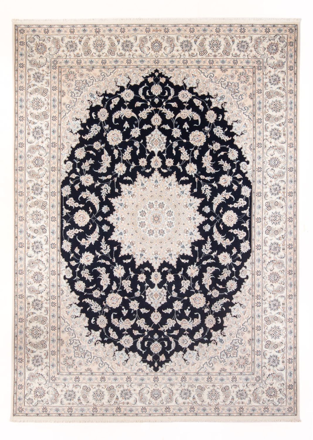 Perserteppich - Nain - Premium - 340 x 246 cm - dunkelblau