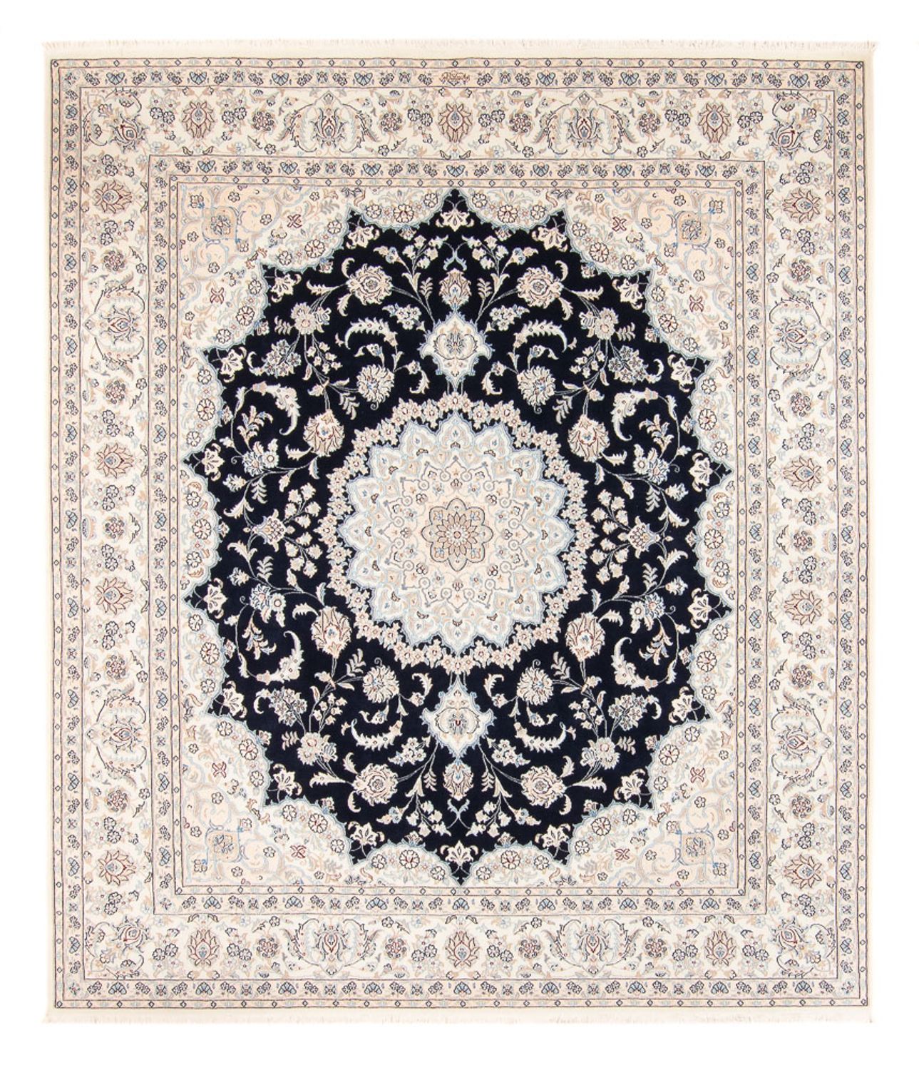 Perserteppich - Nain - 266 x 223 cm - dunkelblau
