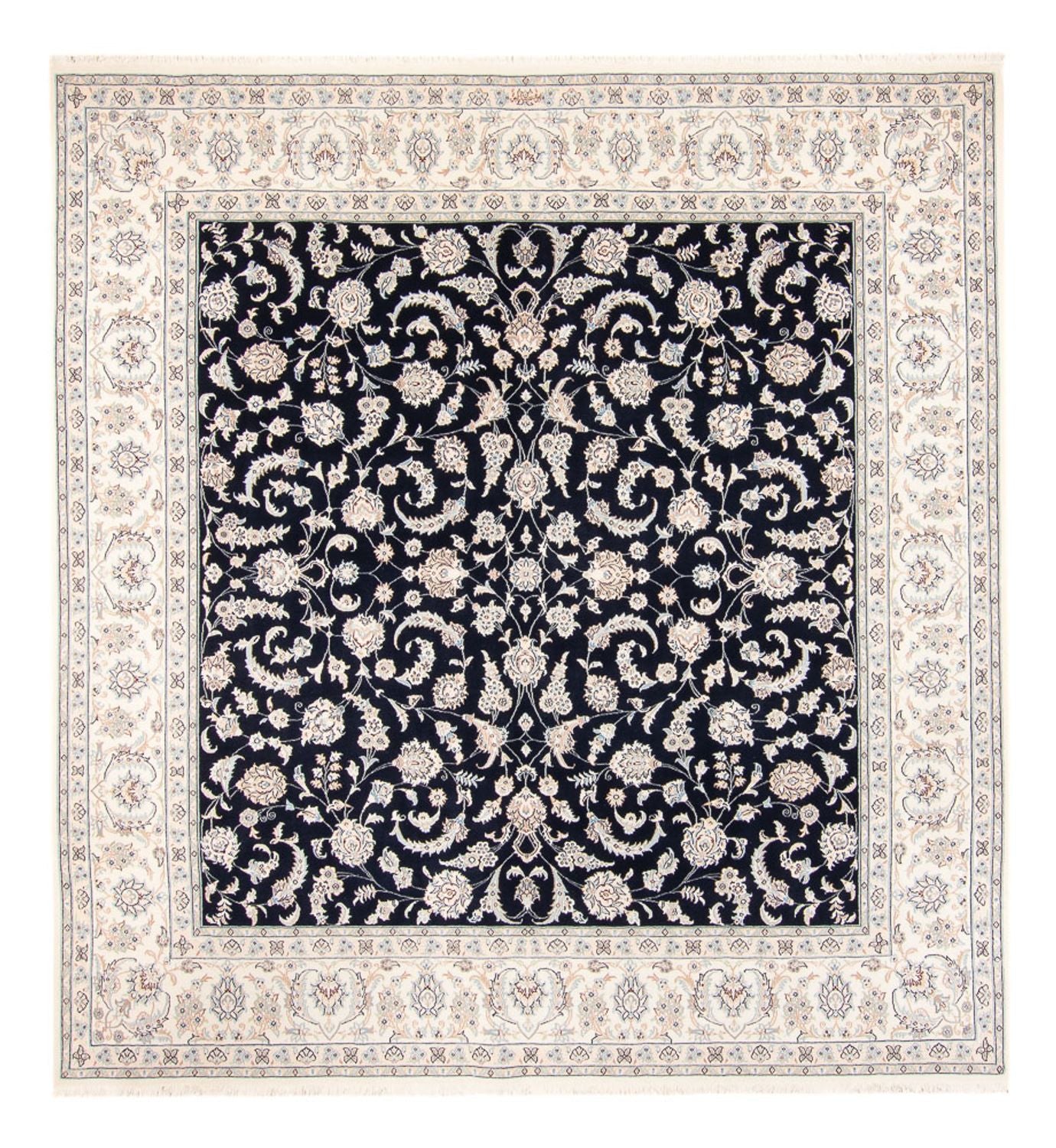 Perserteppich - Nain - 265 x 247 cm - dunkelblau