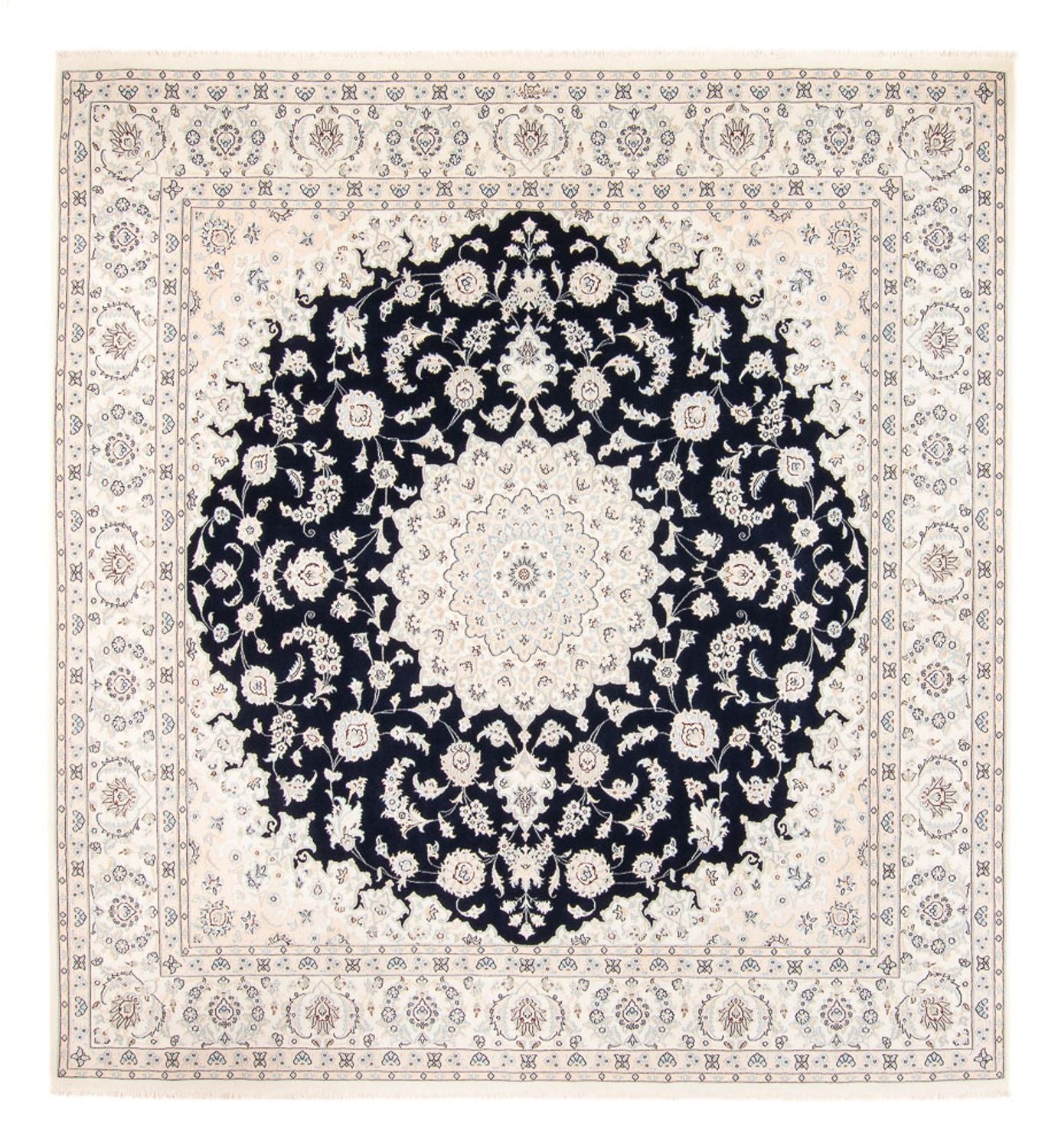 Perserteppich - Nain - 264 x 246 cm - dunkelblau