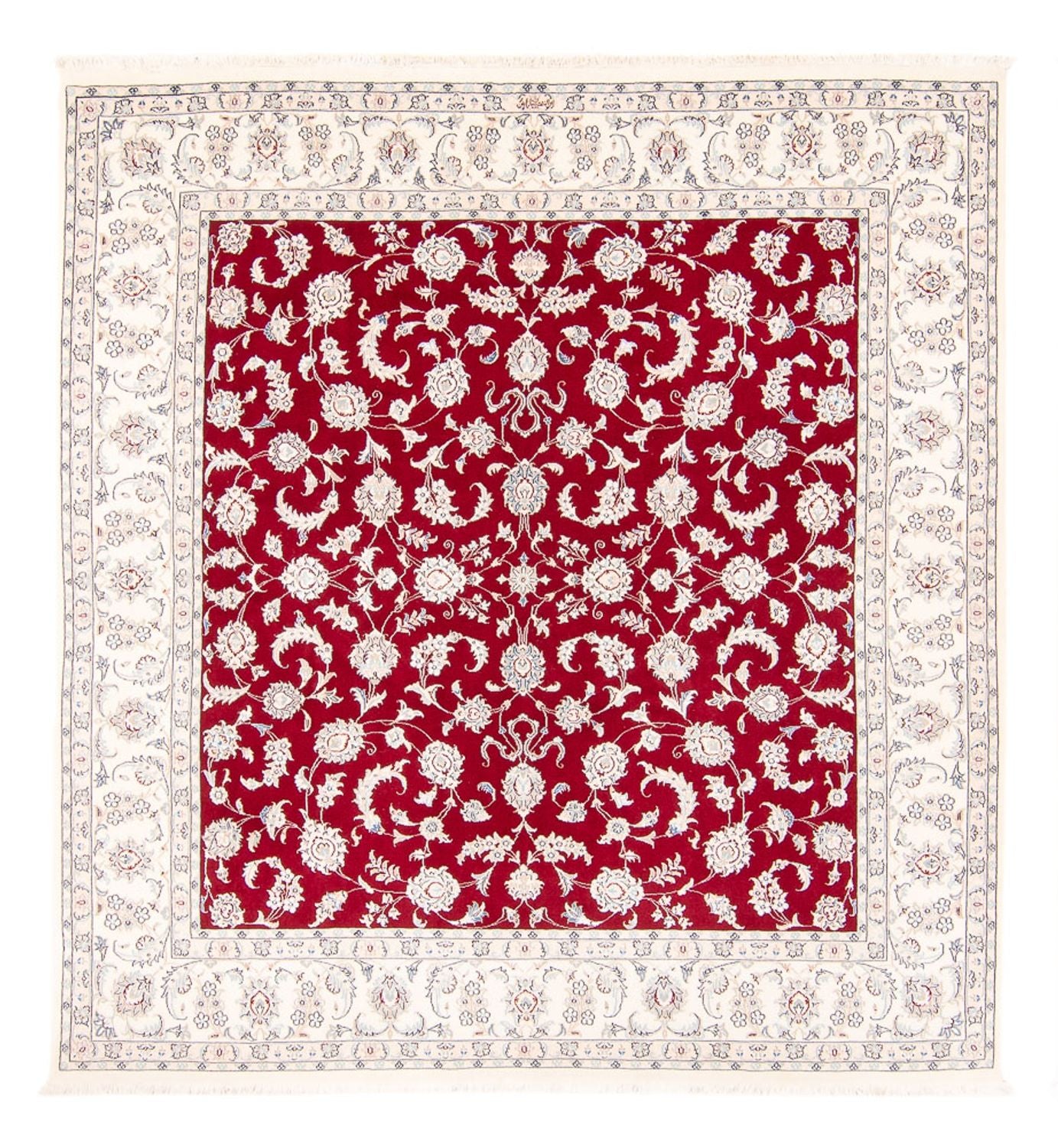 Perserteppich - Nain quadratisch  - 215 x 195 cm - rot