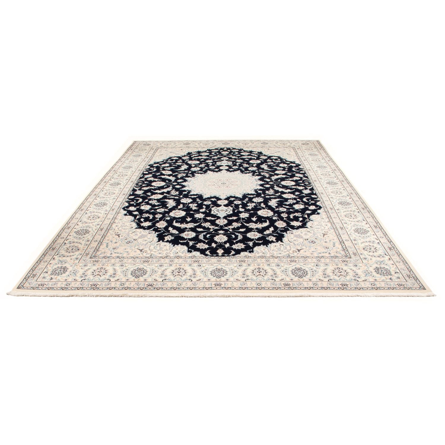 Perserteppich - Nain - Premium - 340 x 246 cm - dunkelblau