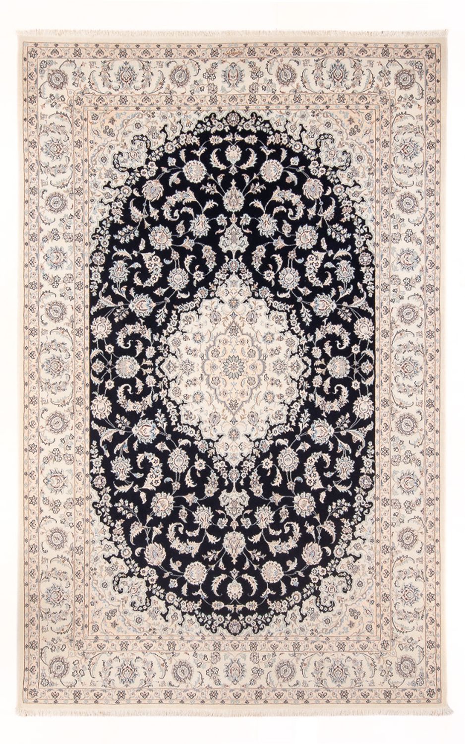 Perserteppich - Nain - Premium - 300 x 200 cm - dunkelblau