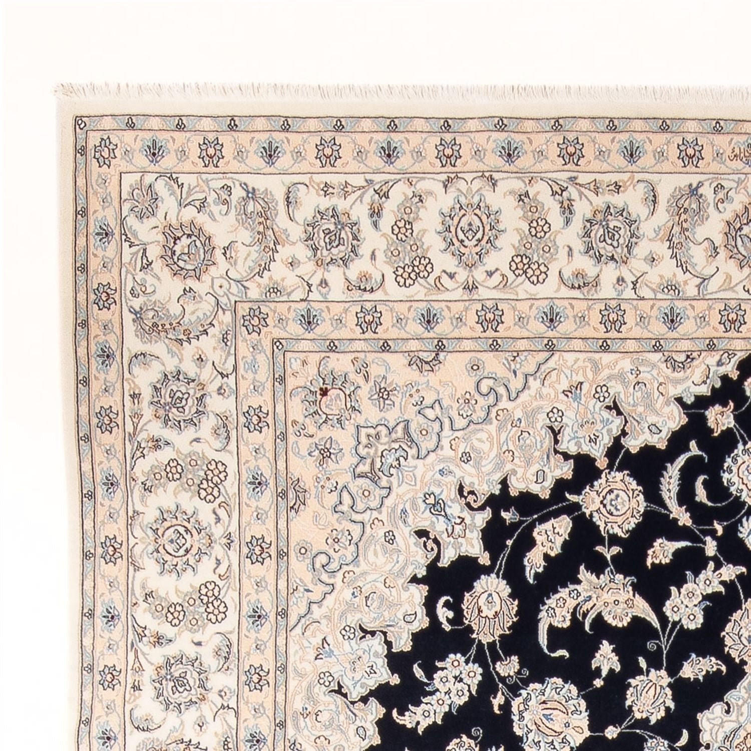 Perserteppich - Nain - Premium - 344 x 245 cm - dunkelblau