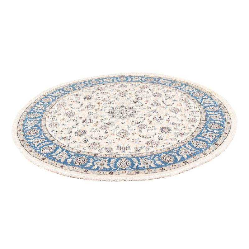 Perserteppich - Nain - Premium rund  - 149 x 149 cm - creme