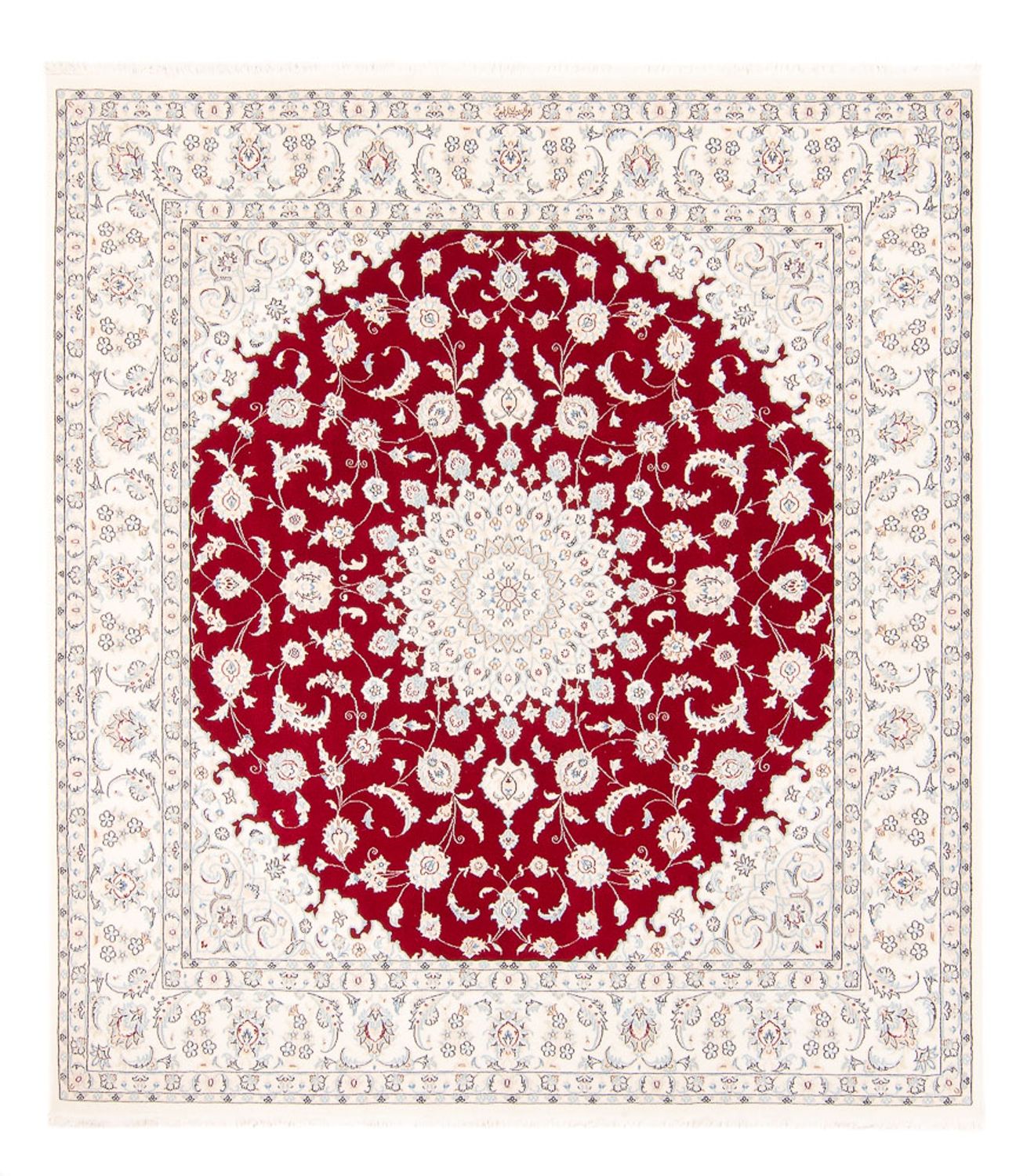 Perserteppich - Nain quadratisch  - 210 x 194 cm - rot