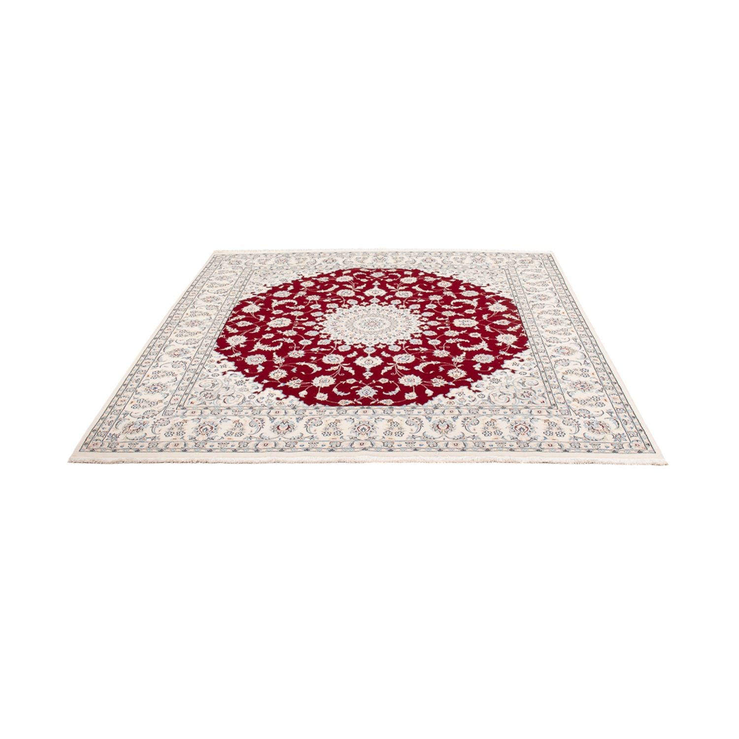 Perserteppich - Nain quadratisch  - 210 x 194 cm - rot