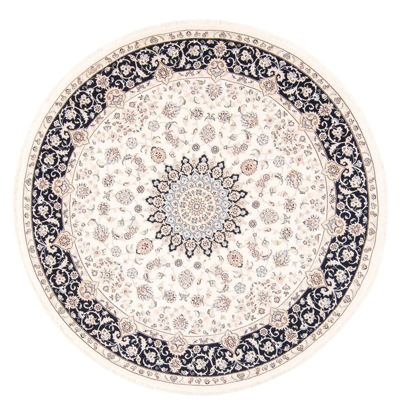 Perserteppich - Nain rund  - 200 x 200 cm - creme