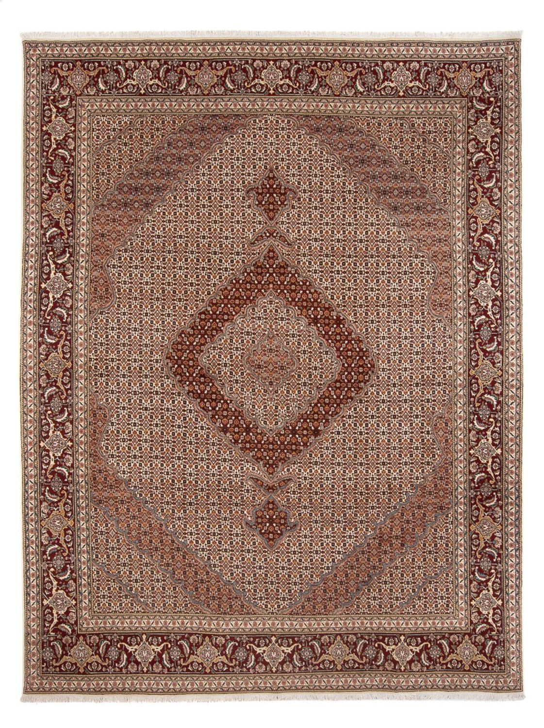 Perserteppich - Täbriz - Royal - 344 x 246 cm - hellbraun