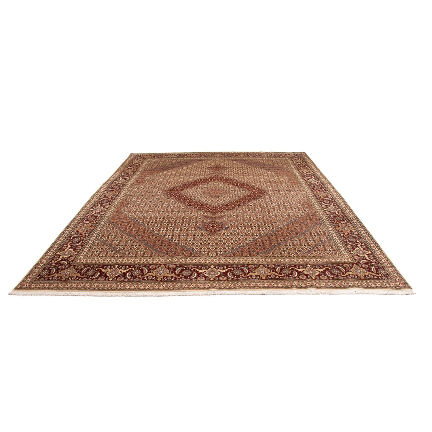 Perserteppich - Täbriz - Royal - 344 x 246 cm - hellbraun