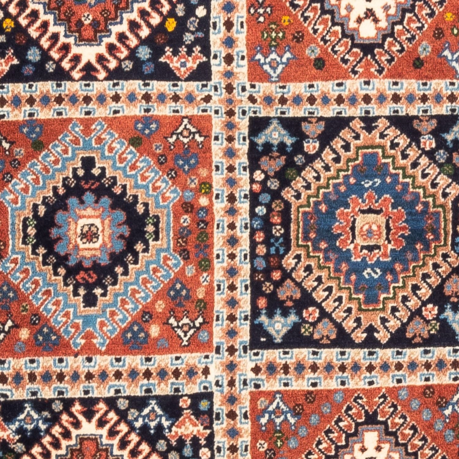 Perserteppich - Nomadic - 116 x 82 cm - mehrfarbig