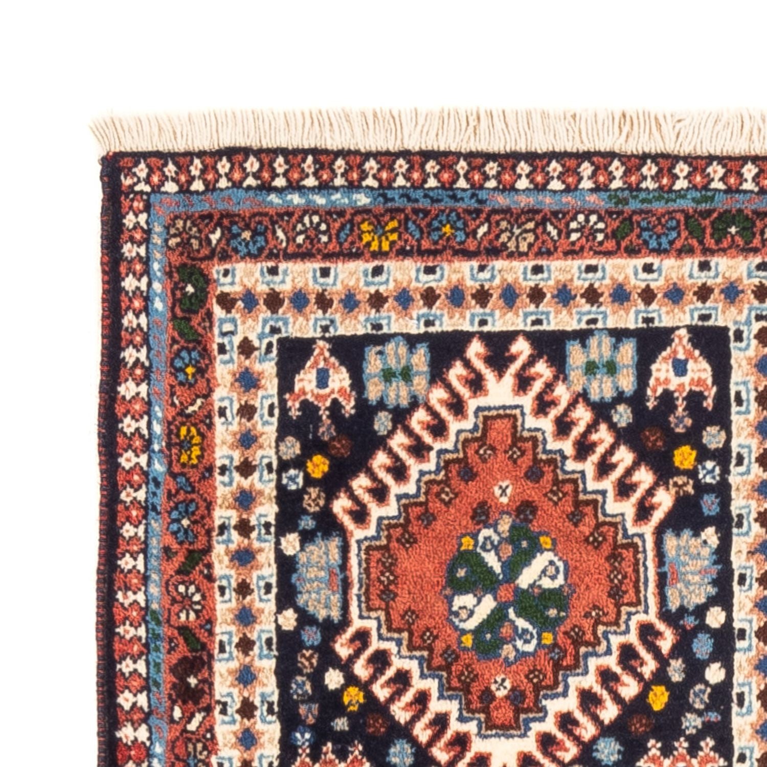 Perserteppich - Nomadic - 116 x 82 cm - mehrfarbig