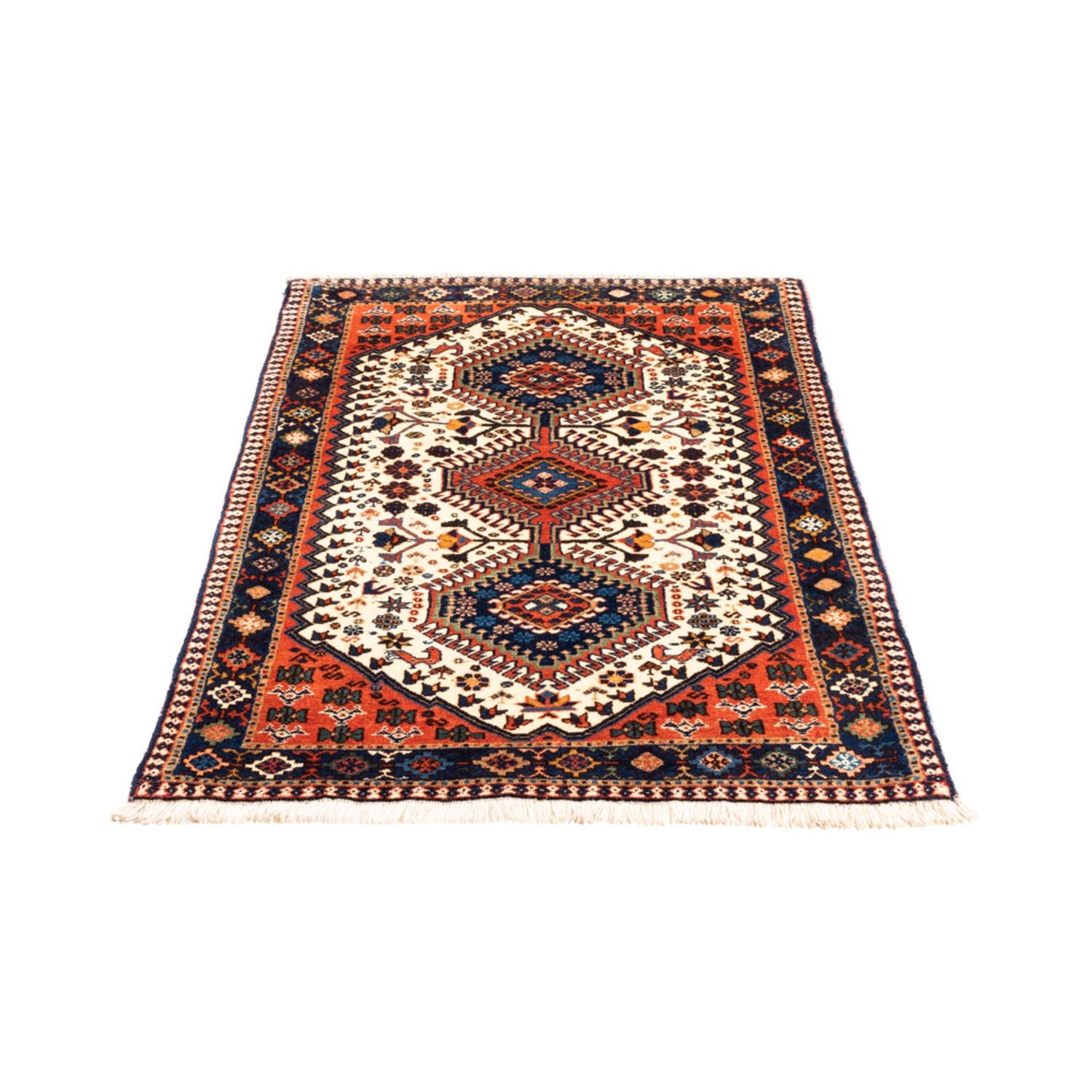 Perserteppich - Nomadic - 136 x 80 cm - creme