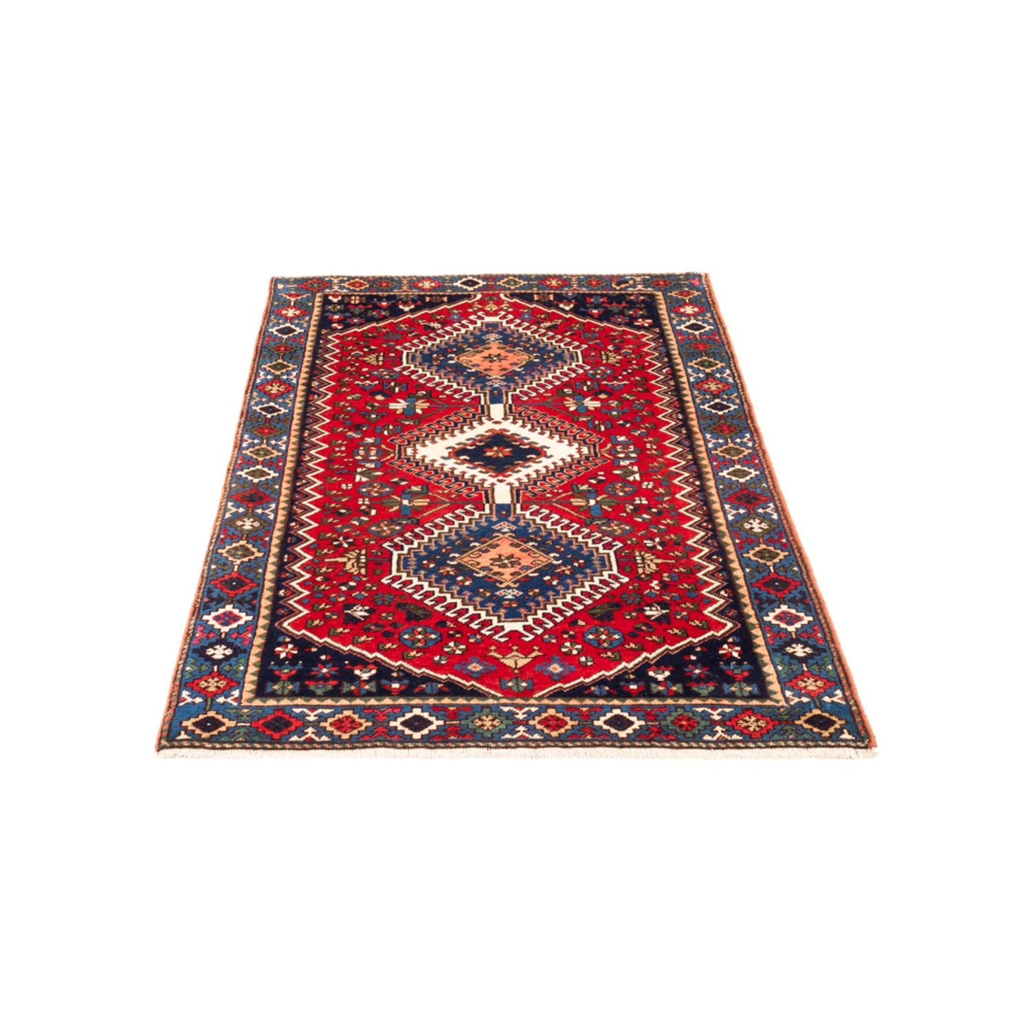 Perserteppich - Nomadic - 128 x 74 cm - rot