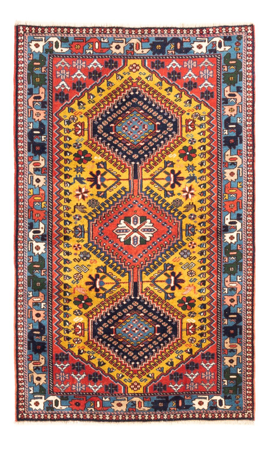 Perserteppich - Nomadic - 127 x 80 cm - gelb