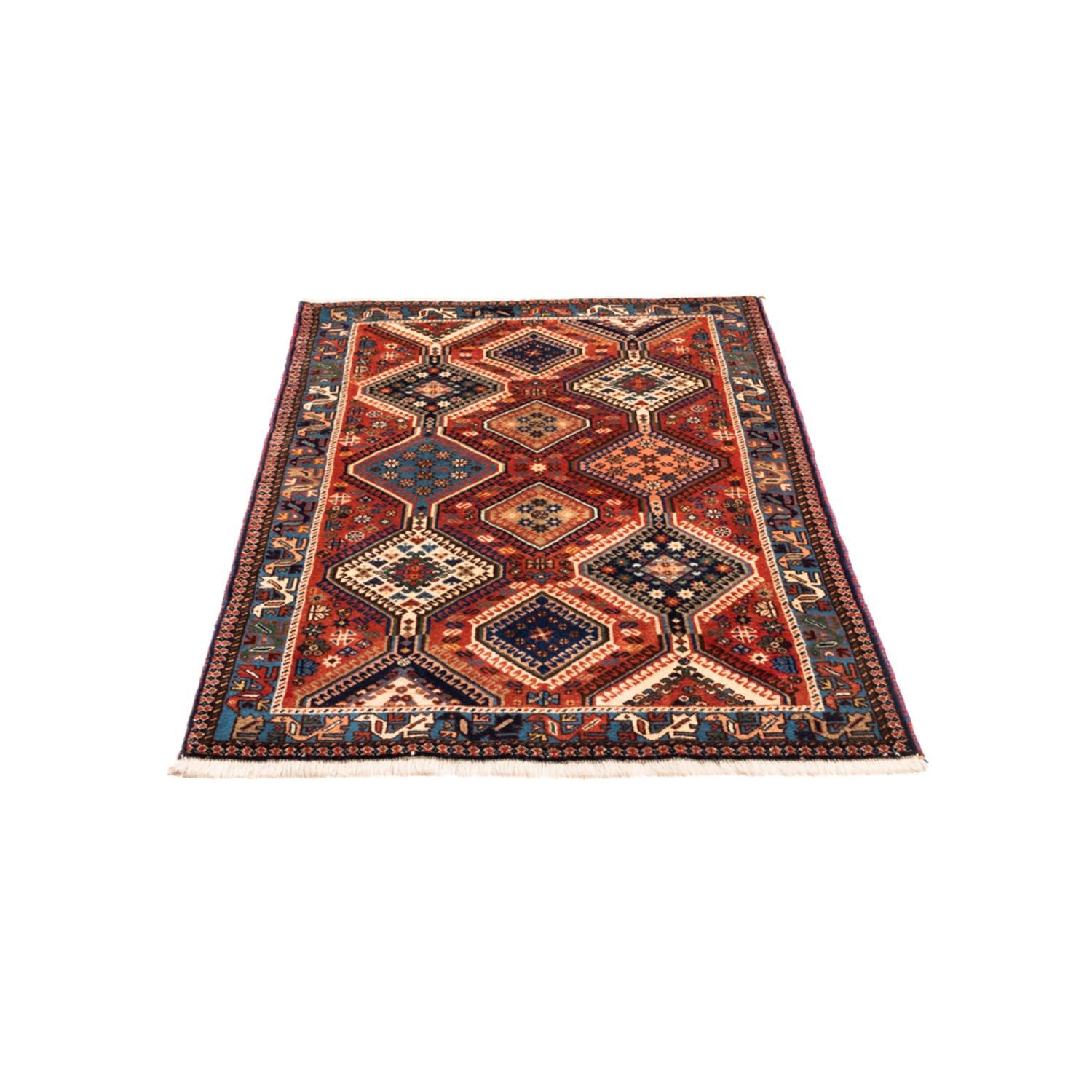 Perserteppich - Nomadic - 128 x 77 cm - rot
