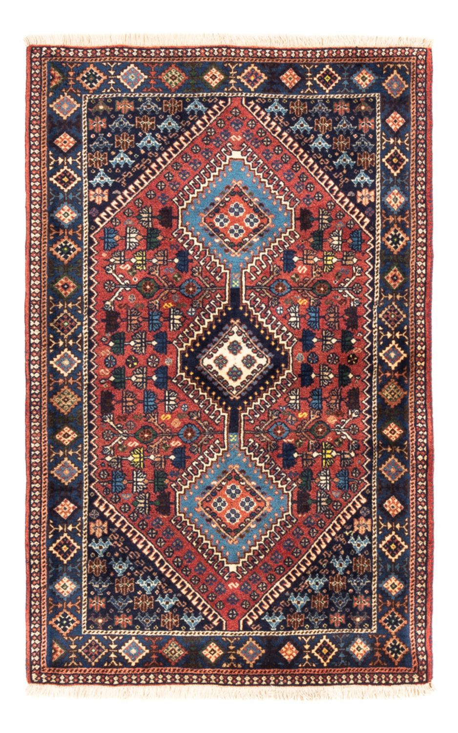 Perserteppich - Nomadic - 130 x 82 cm - rot