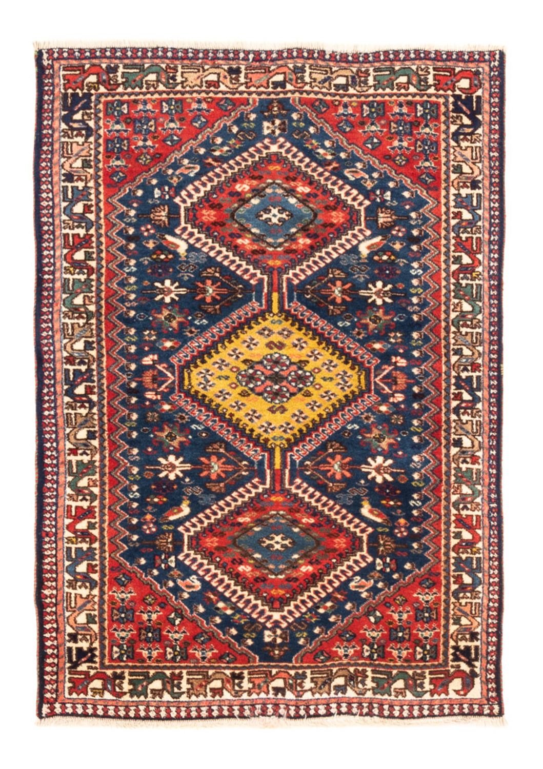 Perserteppich - Nomadic - 120 x 83 cm - dunkelblau
