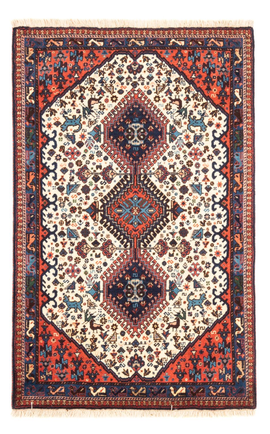 Perserteppich - Nomadic - 128 x 83 cm - creme