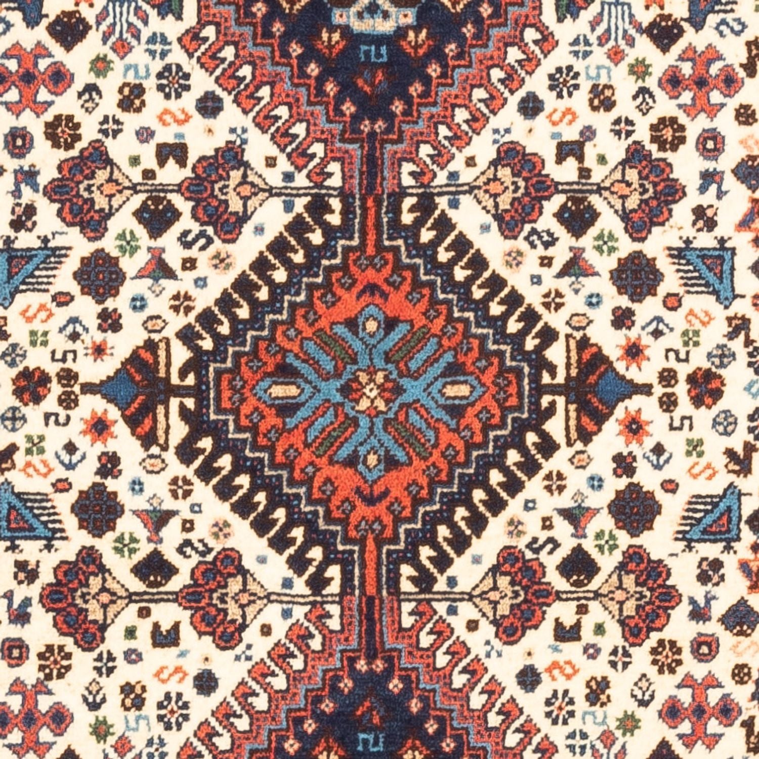 Perserteppich - Nomadic - 128 x 83 cm - creme