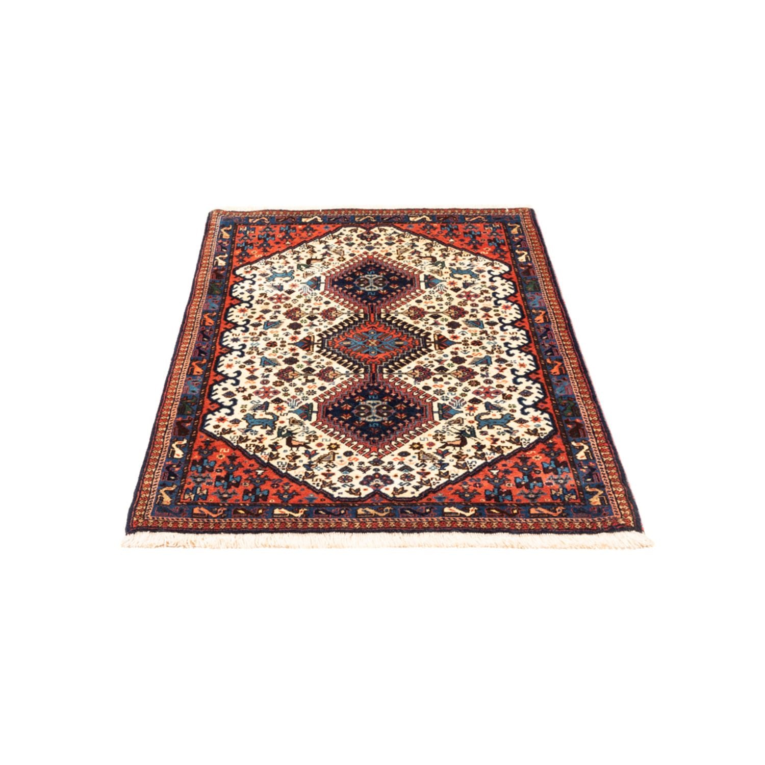 Perserteppich - Nomadic - 128 x 83 cm - creme