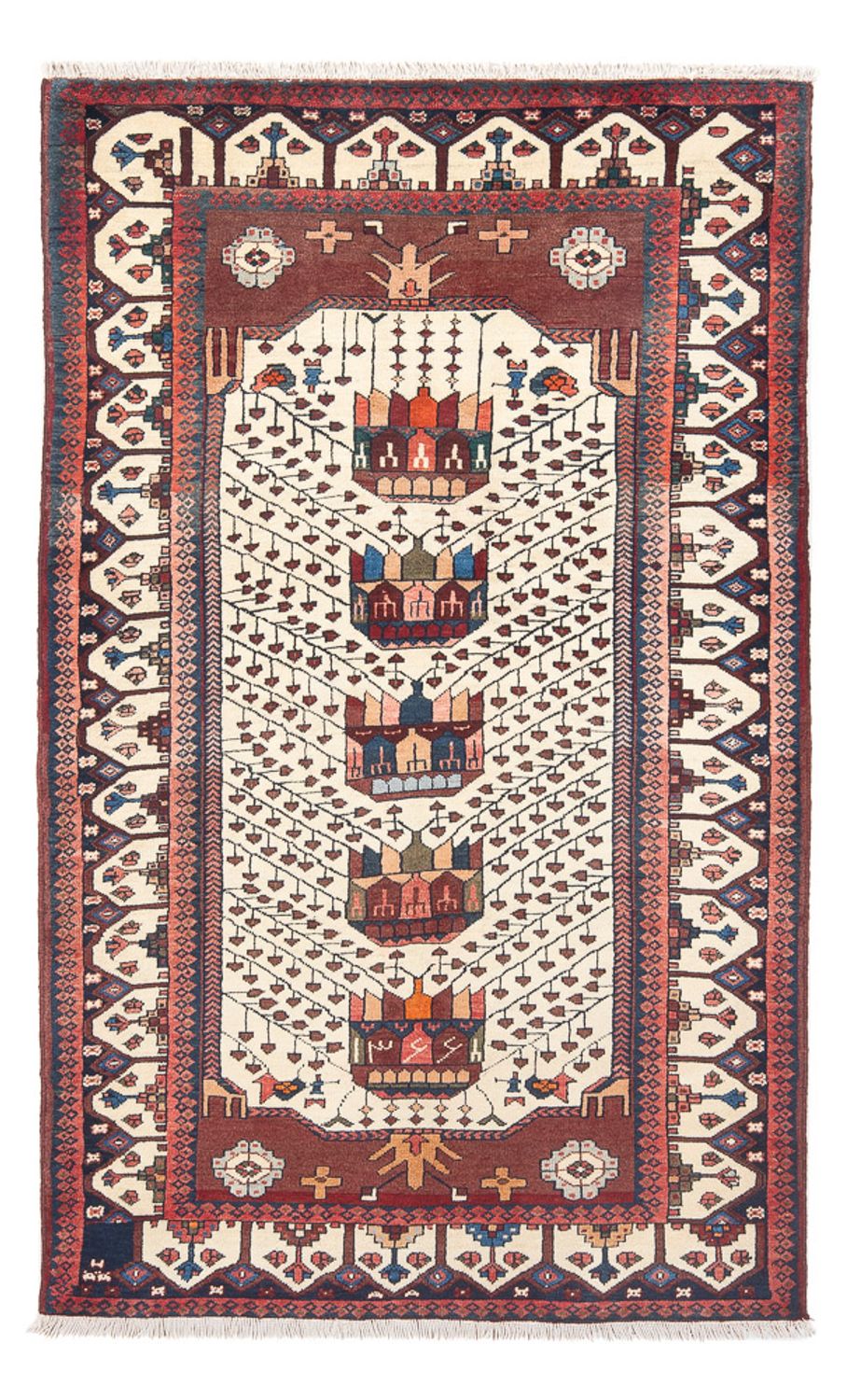 Perserteppich - Nomadic - 206 x 124 cm - creme