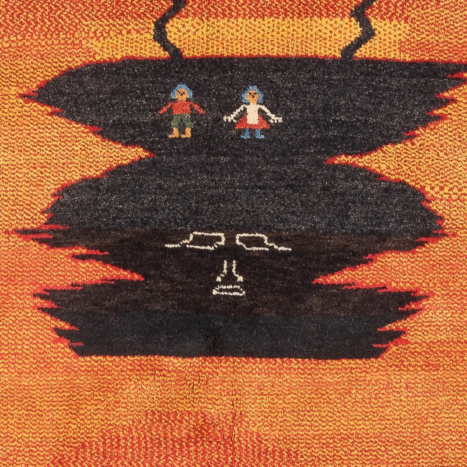 Gabbeh Teppich - Perser - 196 x 150 cm - mehrfarbig