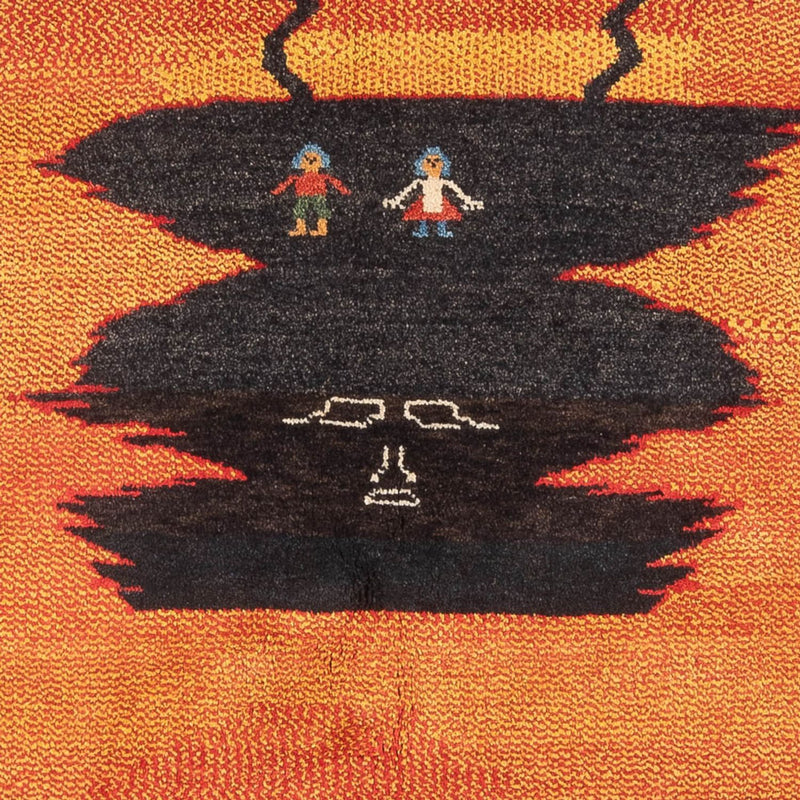 Gabbeh Teppich - Perser - 196 x 150 cm - mehrfarbig