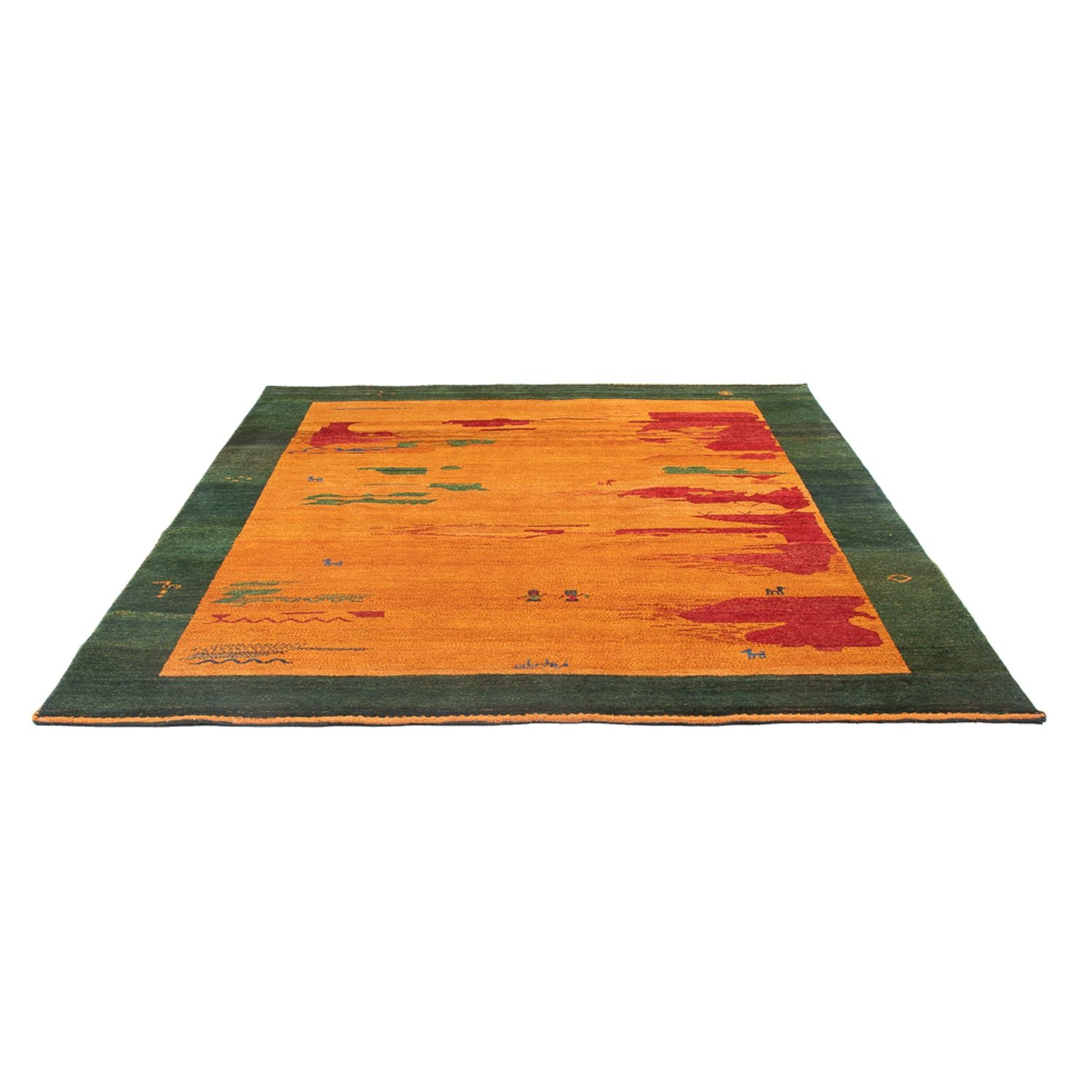 Gabbeh Teppich - Perser - 228 x 203 cm - mehrfarbig