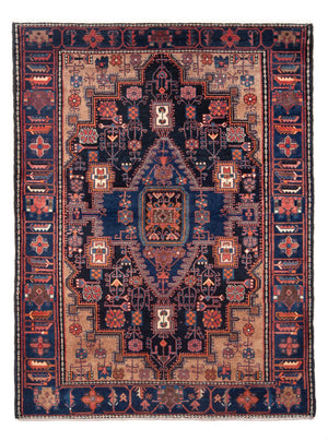 Perserteppich - Nomadic - 212 x 146 cm - dunkelblau