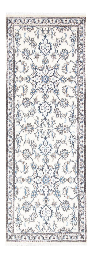 Läufer Perser - Nain - 215 x 77 cm - silber