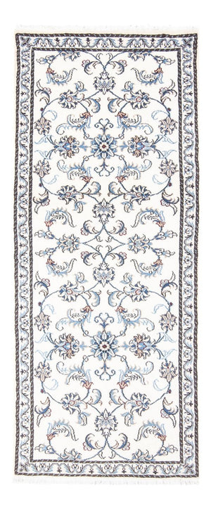 Läufer Perser - Nain - 195 x 77 cm - silber