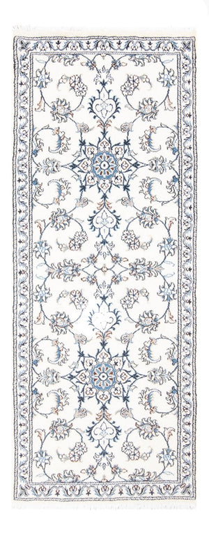 Läufer Perser - Nain - 196 x 77 cm - silber