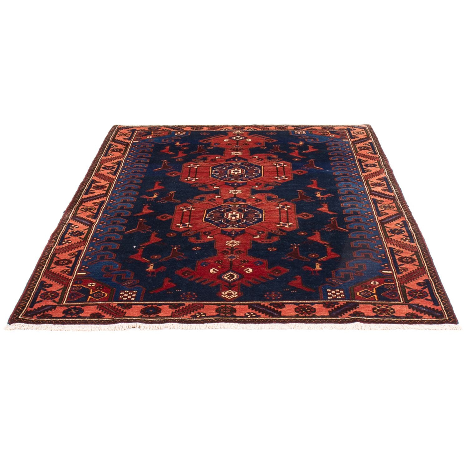 Perserteppich - Nomadic - 197 x 136 cm - blau