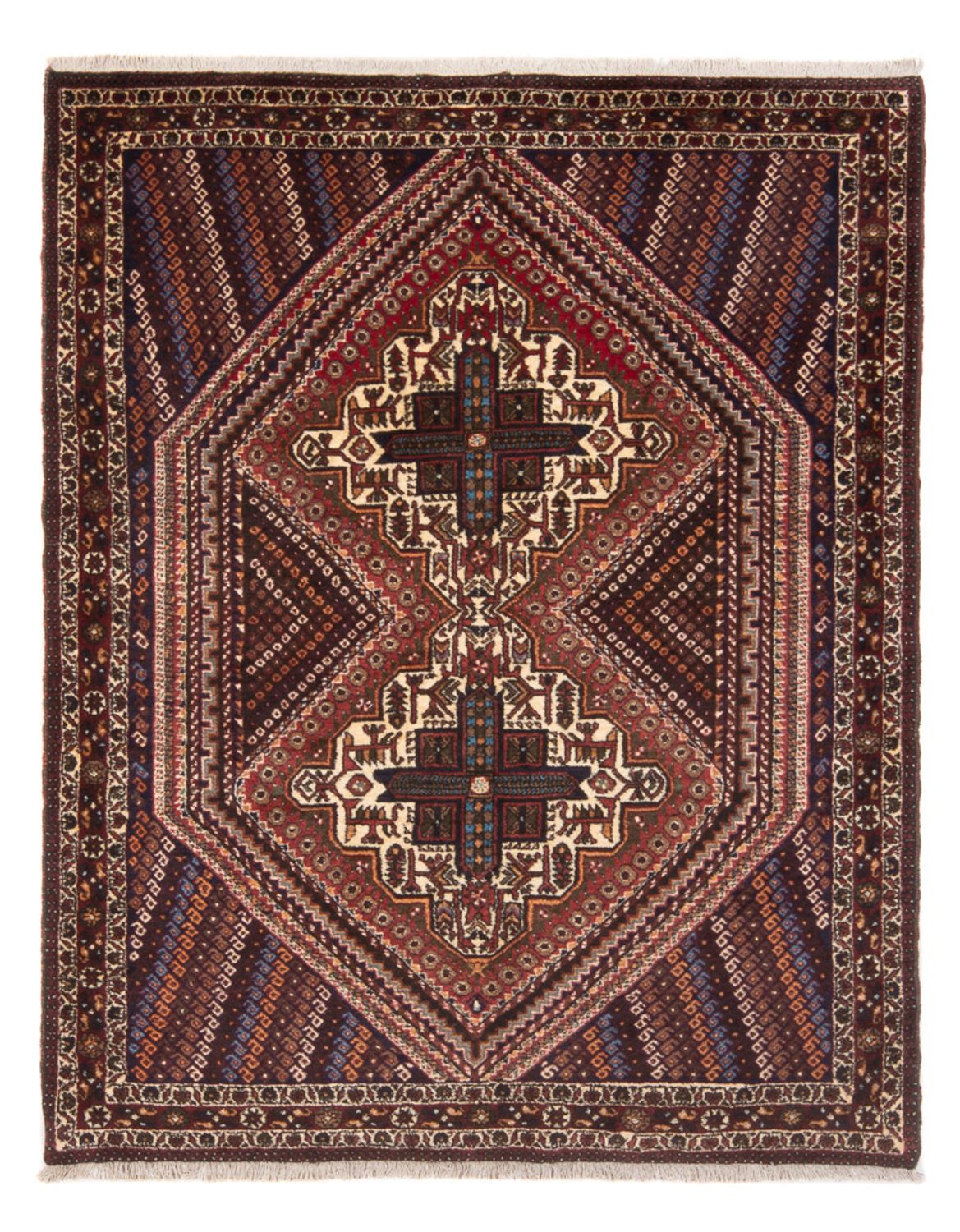 Perserteppich - Nomadic - 180 x 138 cm - rot