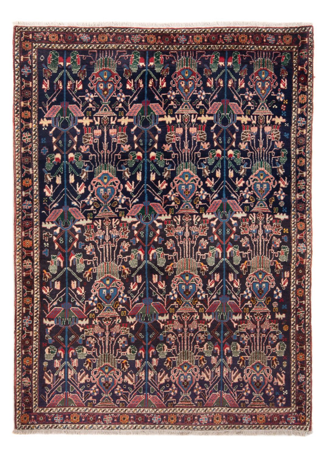 Perserteppich - Nomadic - 210 x 148 cm - dunkelblau