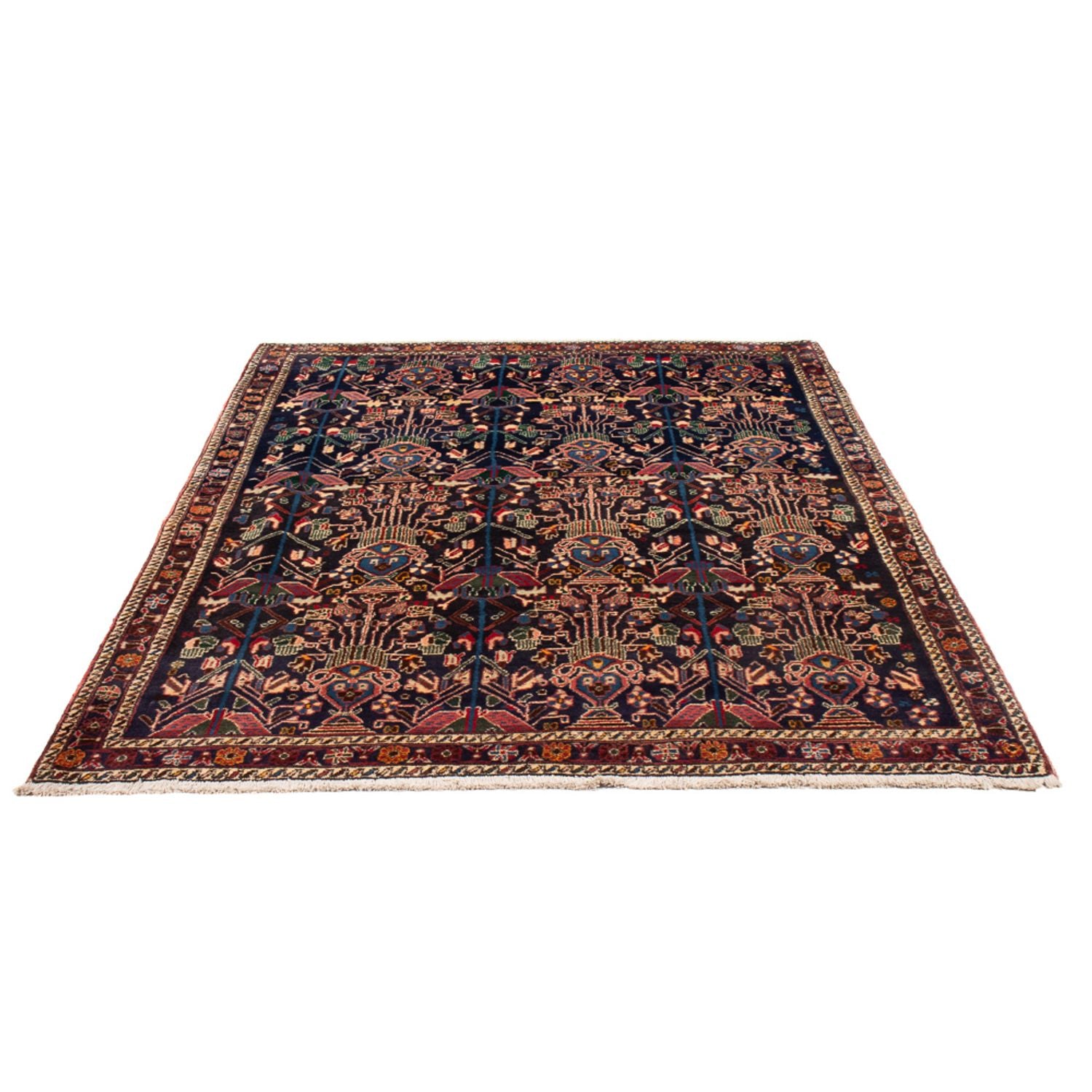 Perserteppich - Nomadic - 210 x 148 cm - dunkelblau