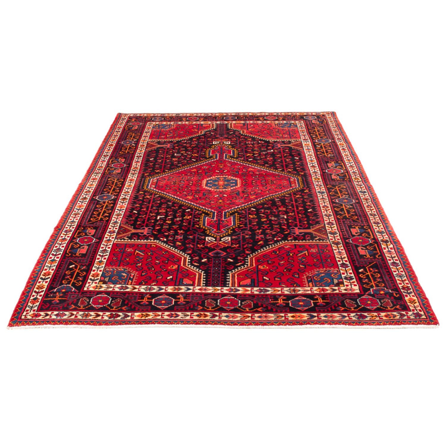 Perserteppich - Nomadic - 230 x 136 cm - dunkelblau