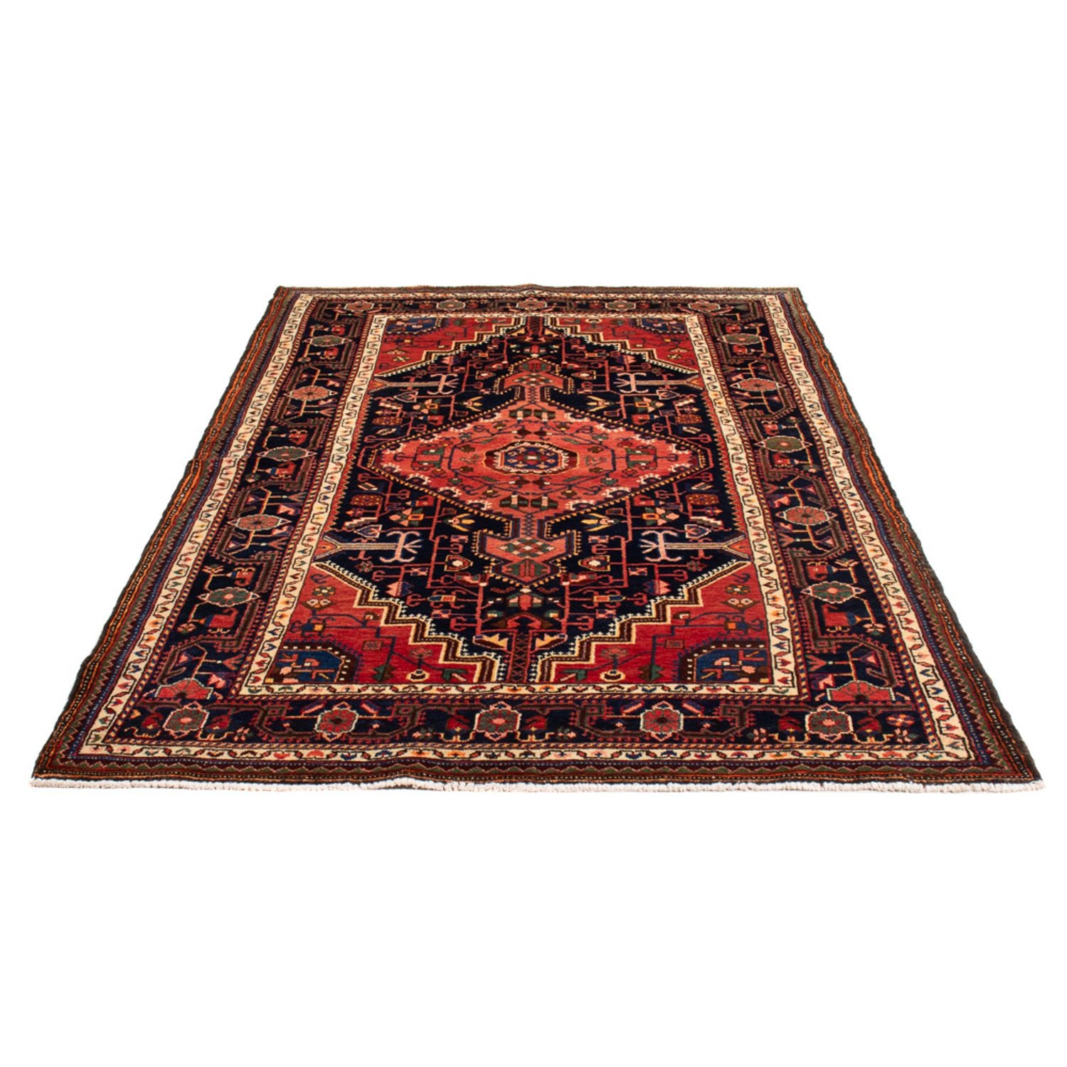 Perserteppich - Nomadic - 215 x 137 cm - dunkelblau
