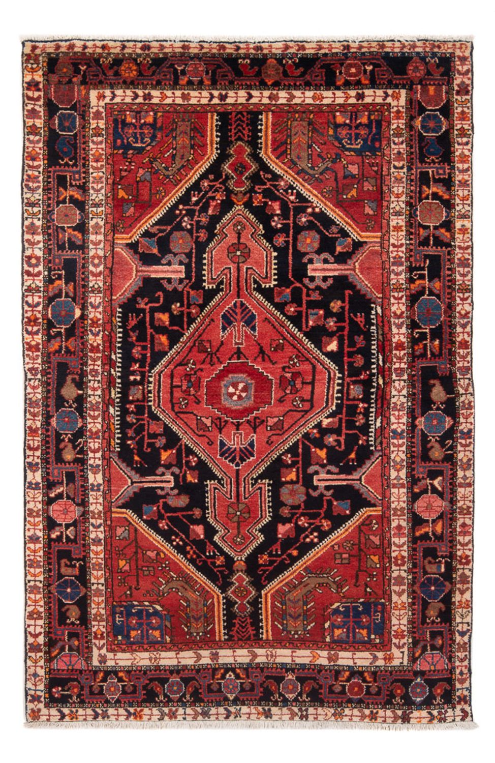 Perserteppich - Nomadic - 215 x 135 cm - dunkelblau