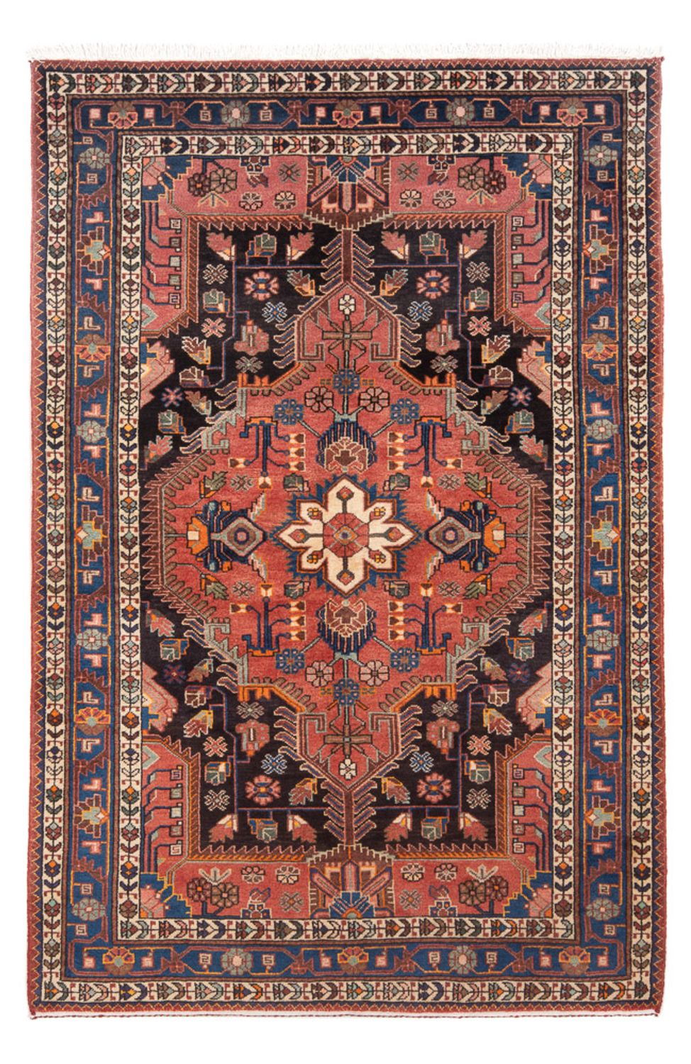 Perserteppich - Nomadic - 212 x 138 cm - rot