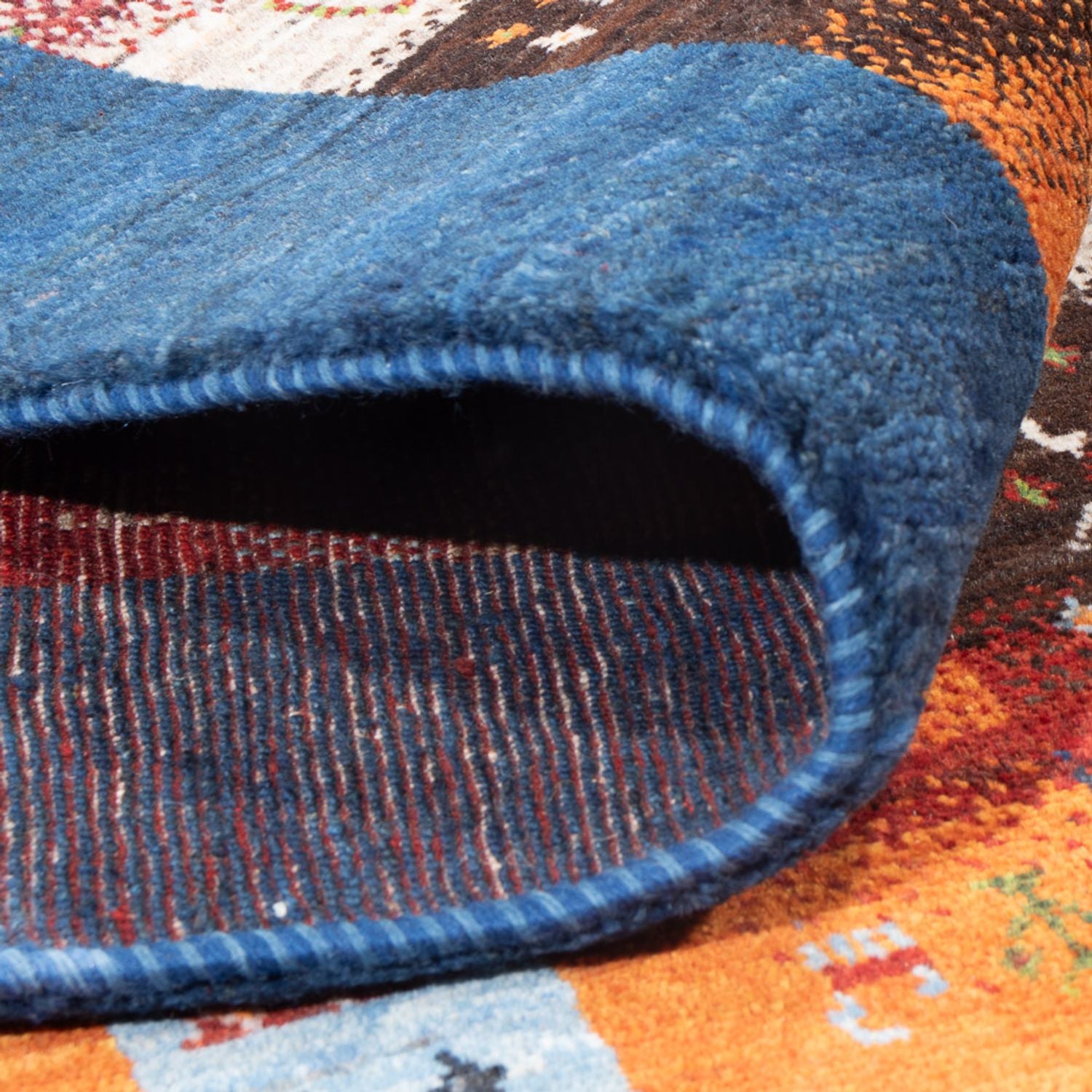 Gabbeh Teppich - Loribaft Perser - 254 x 178 cm - mehrfarbig