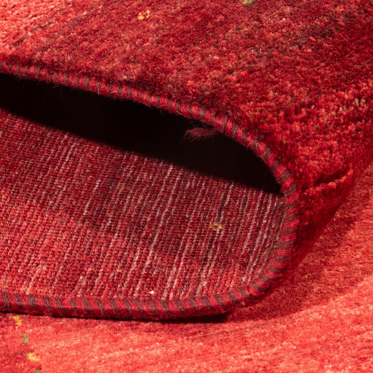 Gabbeh Teppich - Loribaft Perser - 226 x 174 cm - rot