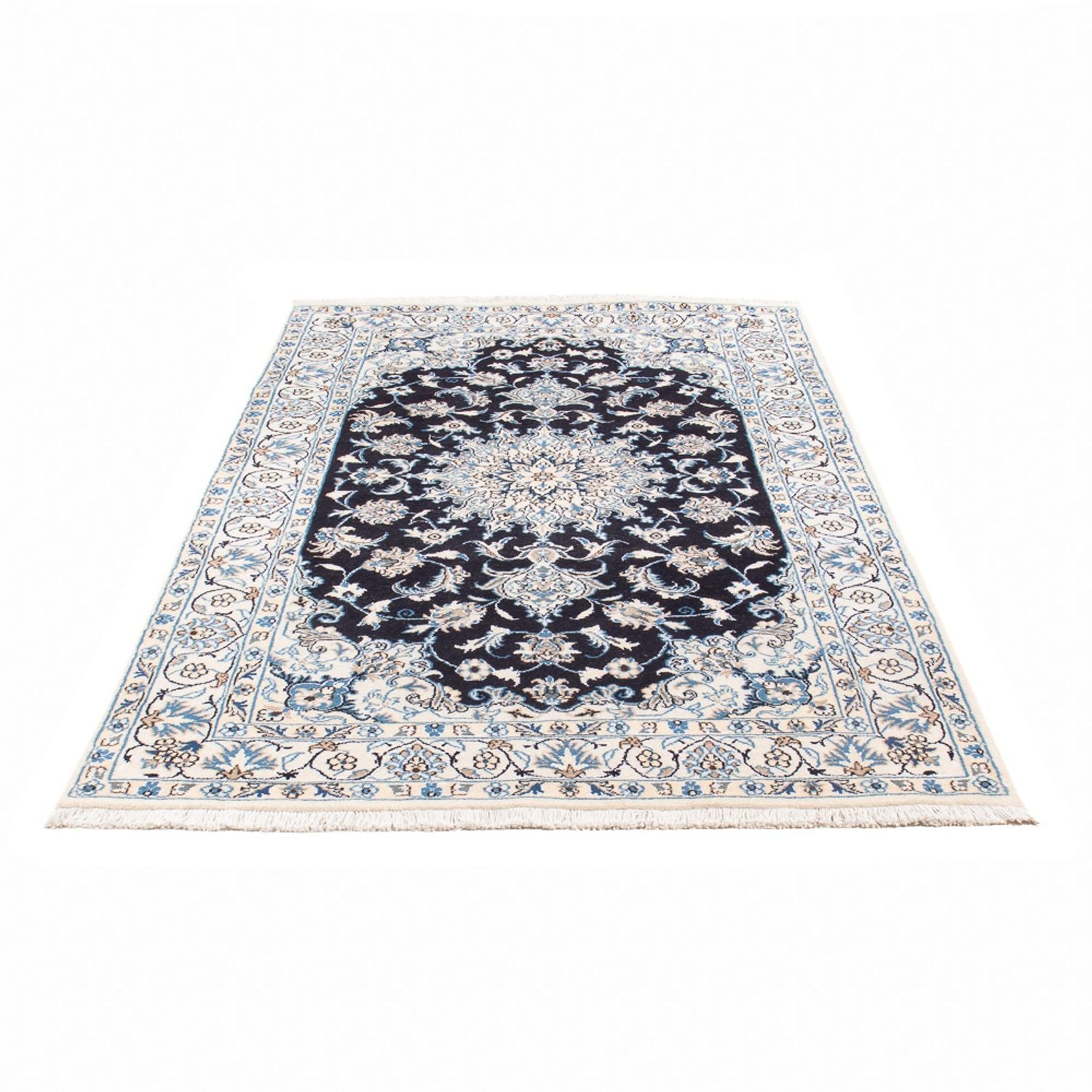 Perserteppich - Nain - 228 x 172 cm - dunkelblau