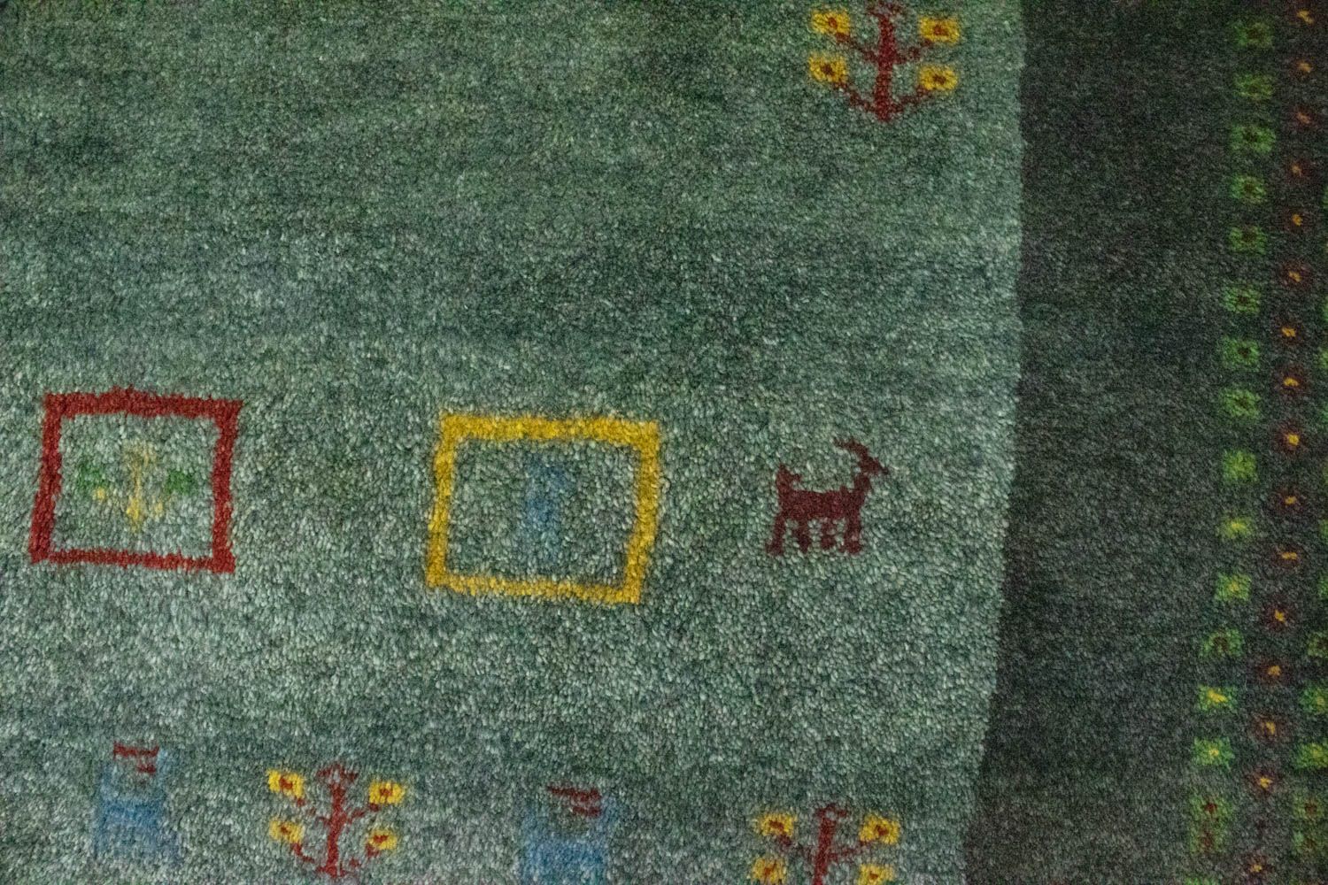 Gabbeh Teppich - Perser 195 x 142 cm - grau