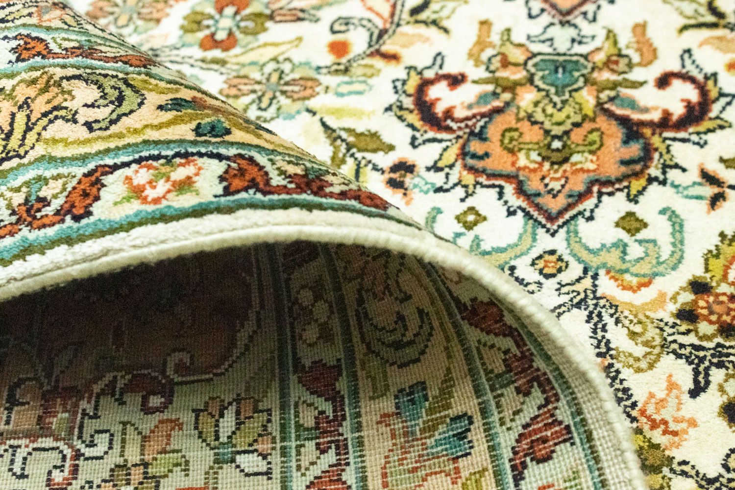 Seidenteppich - Kaschmir Seide 308 x 217 cm Teppich Wohnzimmer